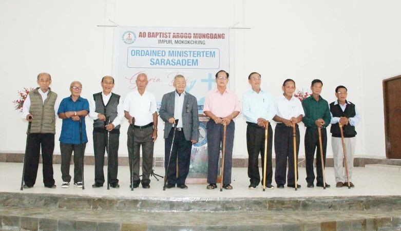 ABAM honoured ten eldest ordained ministers present during the prayer programme for the ordained ministers on July 11 and 12.